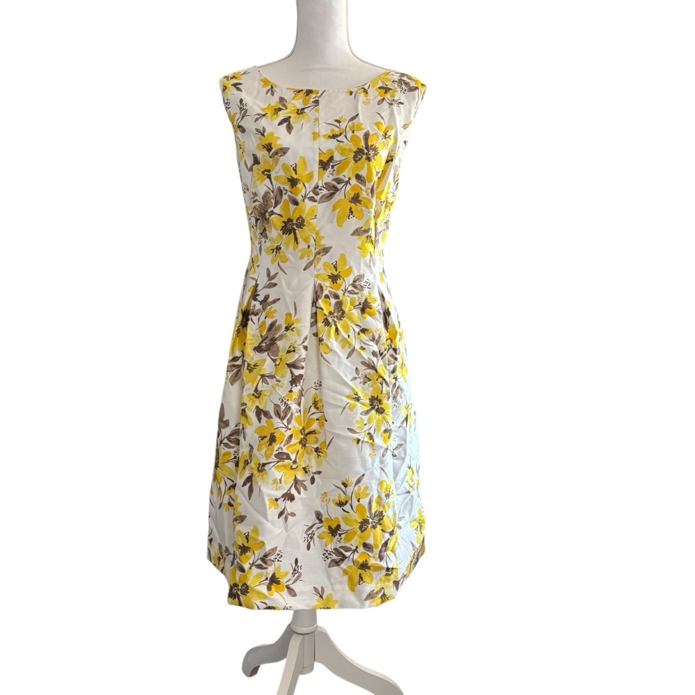 CLOSET CLEAR OUT! Jessica Howard Yellow Floral Sleeveless Dress – Size 18